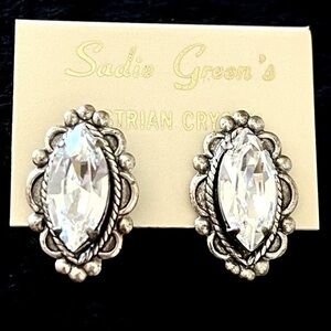Vintage 💎 Austrian Crystal Stud Earrings!